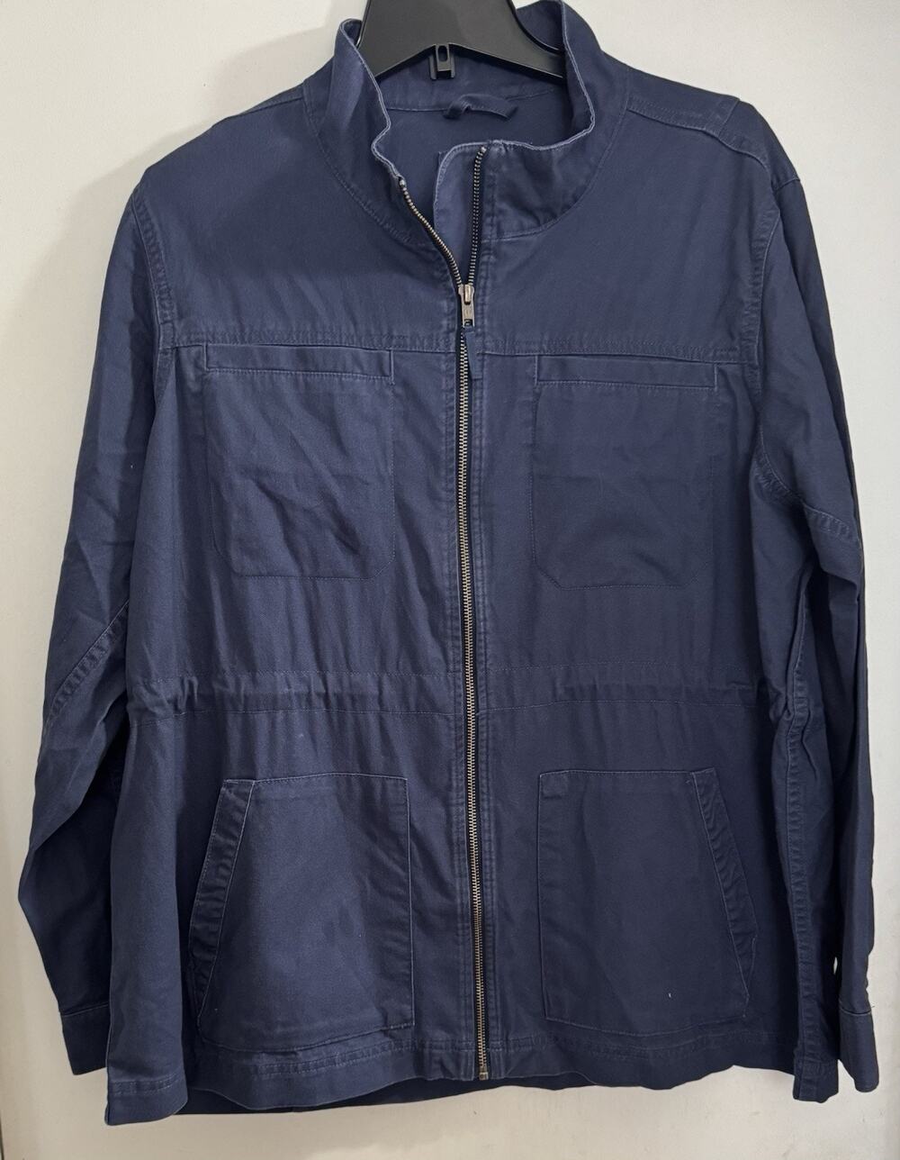 GAP Navy Blue Lightweight Zip-Front Jacket